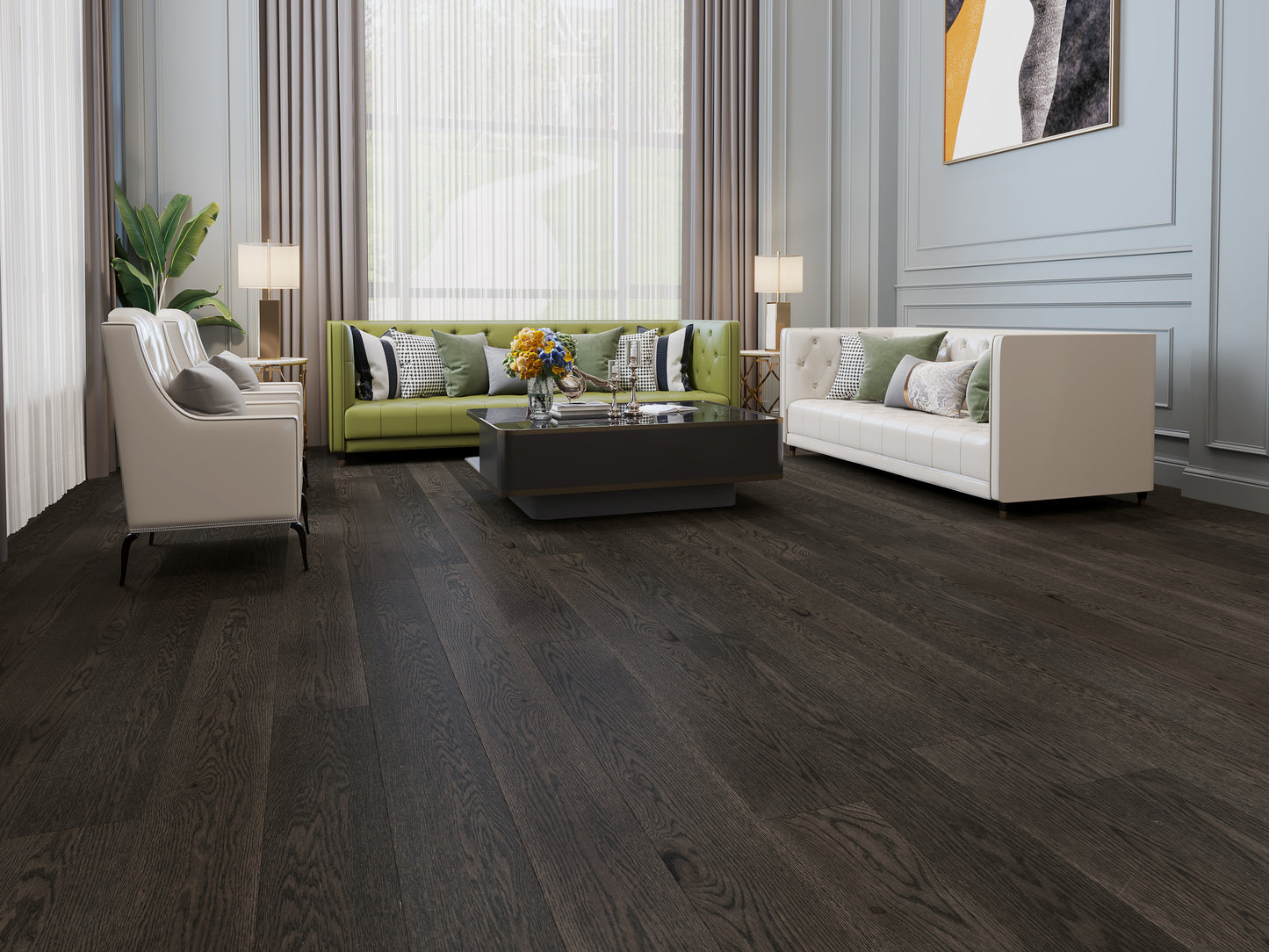 7" Oak Charcoal T&G $4.99/sqft