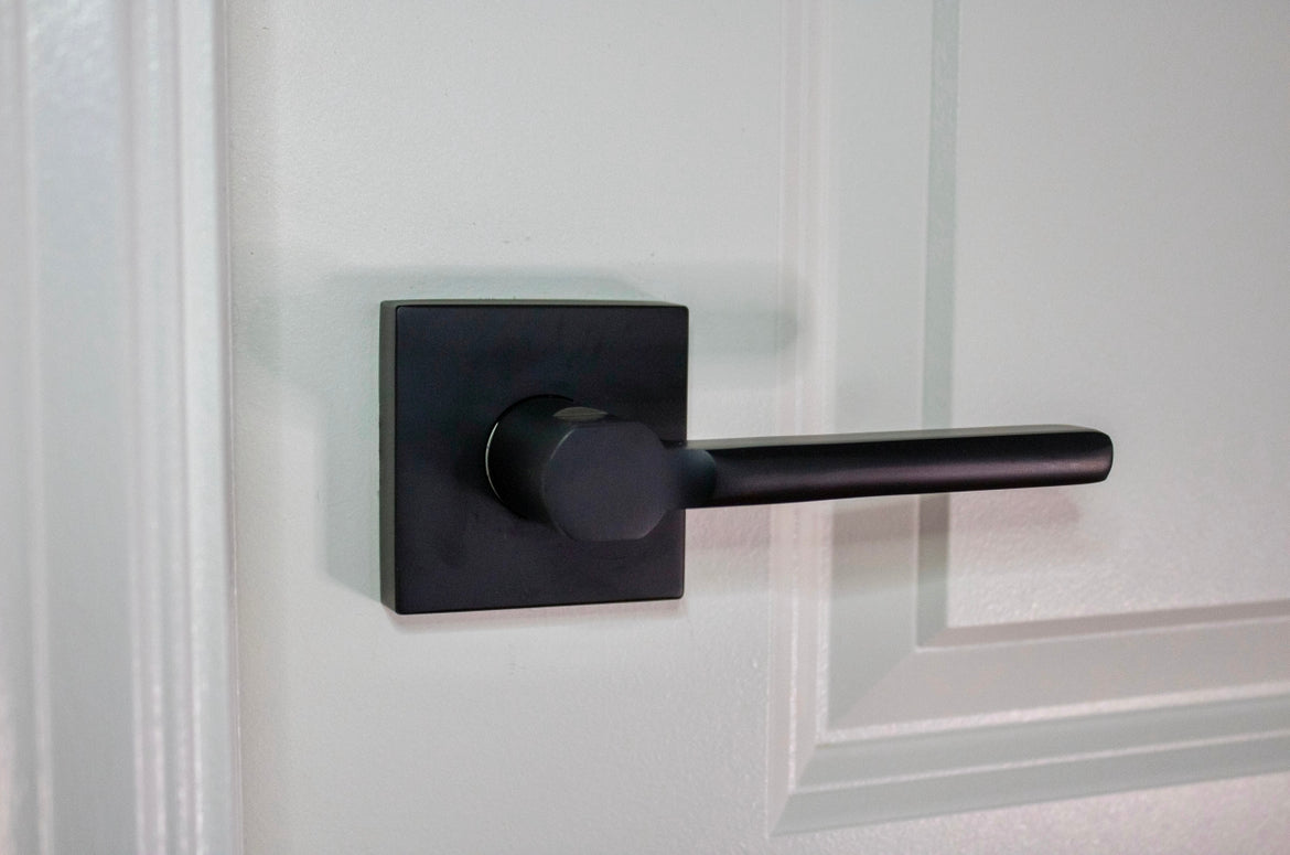 Round Edge Matte Black Heavy Duty Lockset