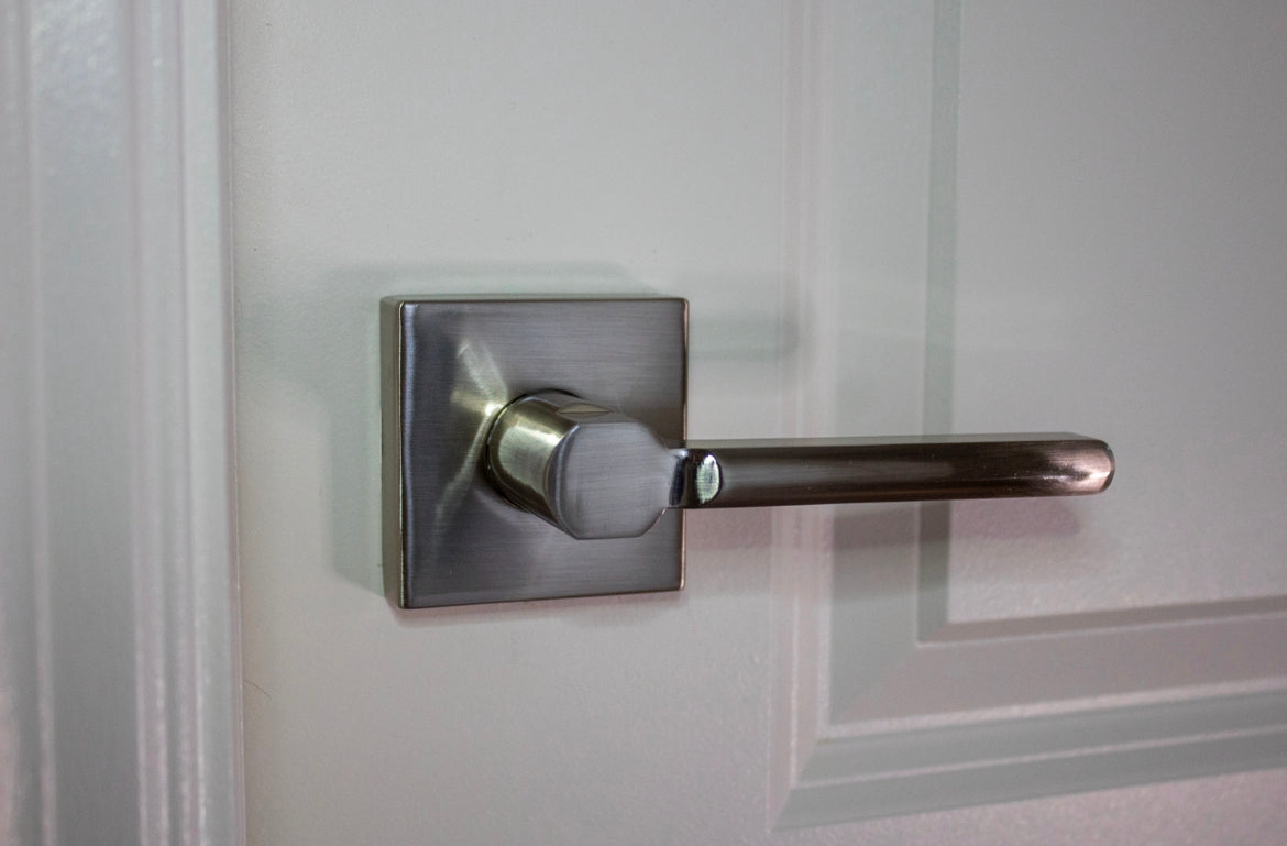 Round Edge Satin Nickel Heavy Duty Lockset